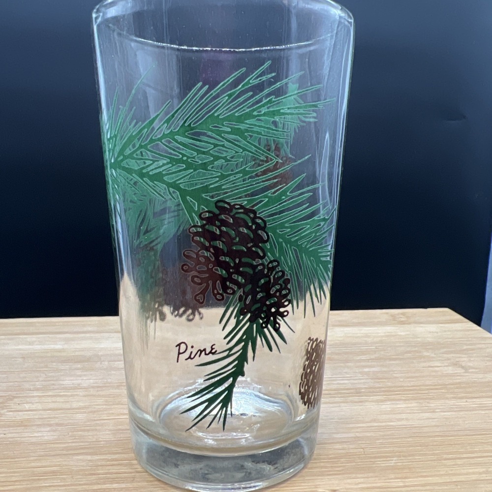 Vintage Pine Peanut Butter Glass Glass Drinking Kitchen Mauzy